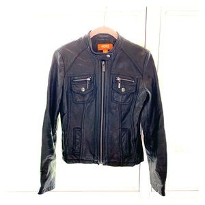 Michael Kors Black Soft Leather Jacket
